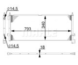 AIR CONDENSER OEM FH12-FH16 OEM TITANX
